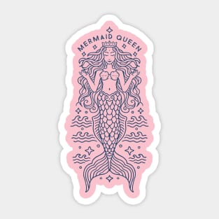 mermaid queen Sticker